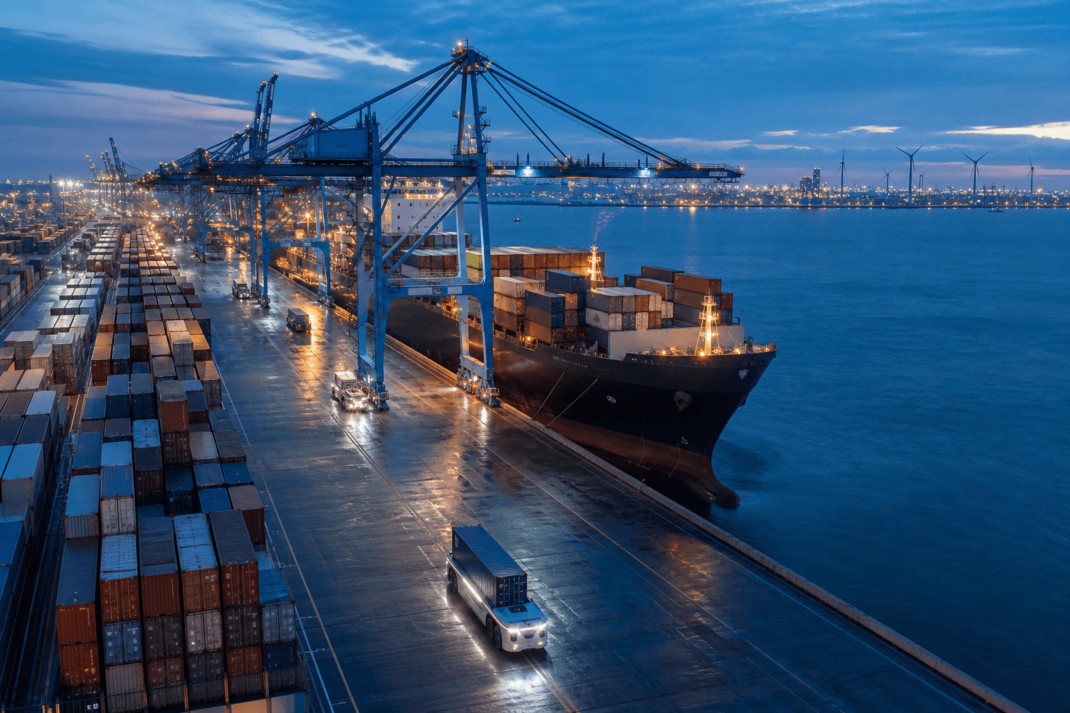 Sustainable global logistics port and traceable cargo network